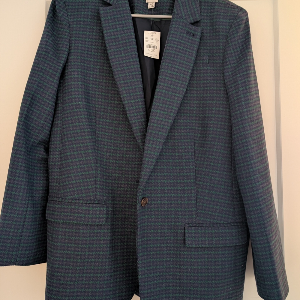 J. Crew Women's Blazer in Green and Purple